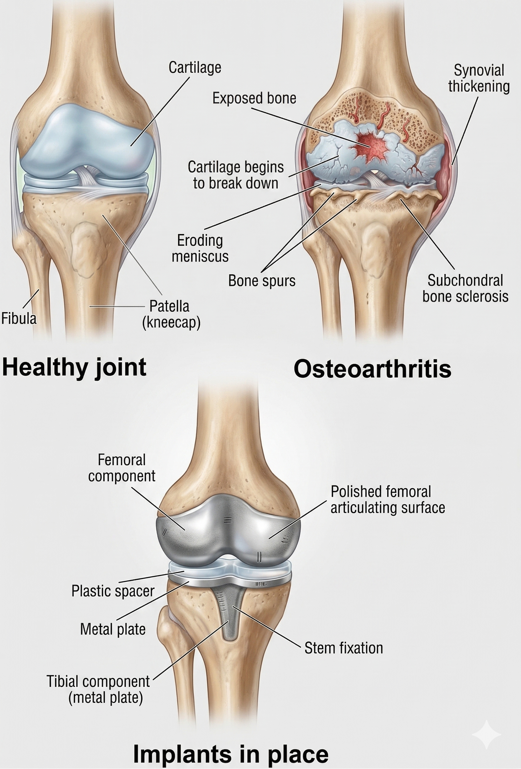 Knee Joint Replacement Diagram